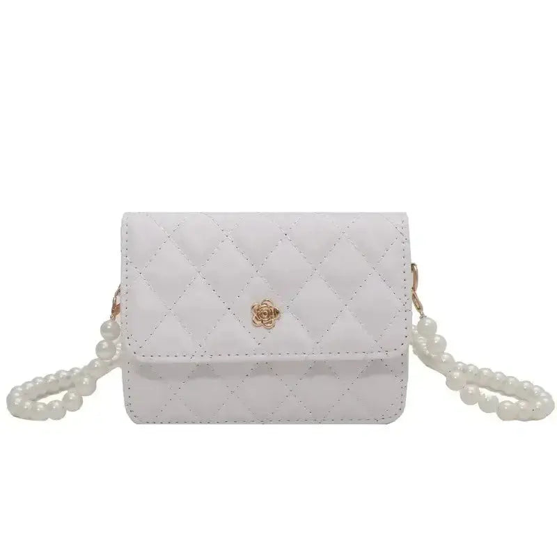 Classic Style Plaid Chain Bag Fashion PU Leather Shoulder Bags Women Trendy All-Match Crossbody Handbag Korean Style Mini Pouch
