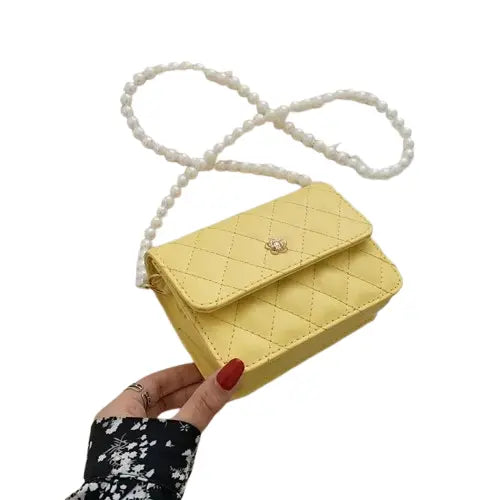 Chic Plaid Chain Crossbody Bag - Trendy & Versatile - Velt UK | SALE