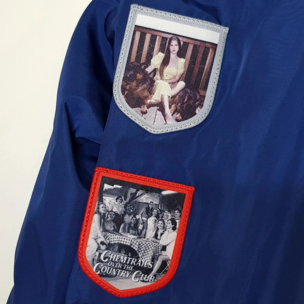 Lana Merch Commemorative LDR Racer Jackets 2025 Navy For Women And Men Racing Jacket With Patches Del Top Coat Reys Lady Clothes Velt UK | SALE