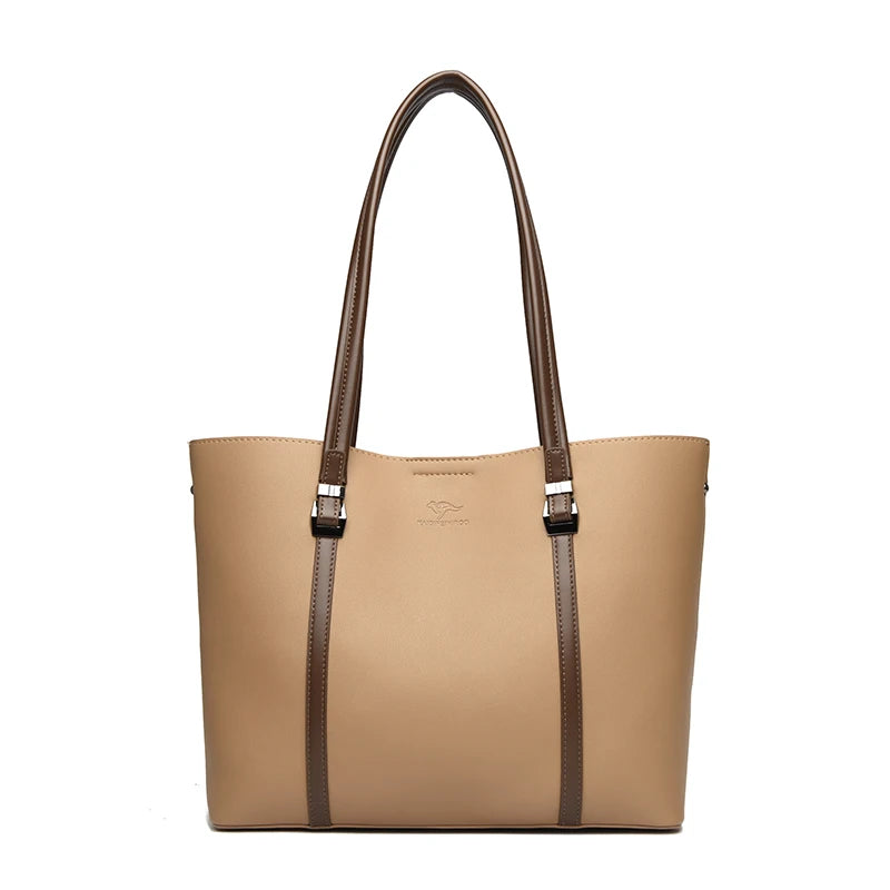 Large Capacity Shopping Bag for Daily Commuting Hand Bags Luxury Shoulder Bags High Quality Pu Leather Hnadbags Caual Tote Sac