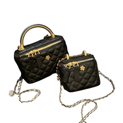 Elegant Women's Crossbody Bag - High-End Diamond Grid Design - Velt UK | SALE