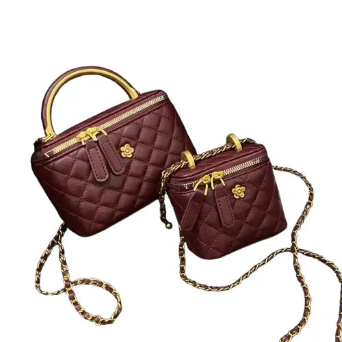 Elegant Women's Crossbody Bag - High-End Diamond Grid Design - Velt UK | SALE