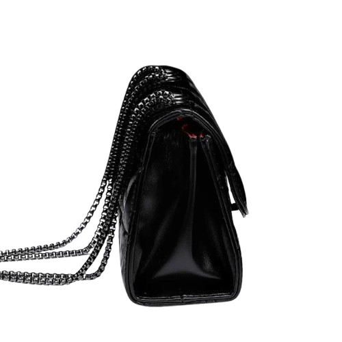 Retro flip women's diagonal cross bag PU leather quilted embroidered handbag fashion luxury designer chain shoulder bag Velt UK | SALE