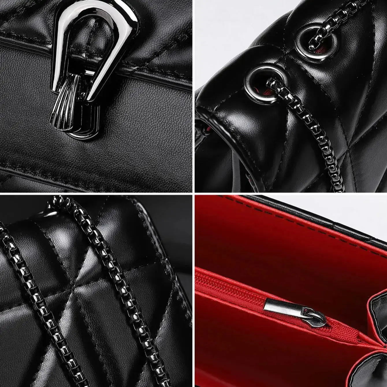Retro flip women's diagonal cross bag PU leather quilted embroidered handbag fashion luxury designer chain shoulder bag Velt UK | SALE