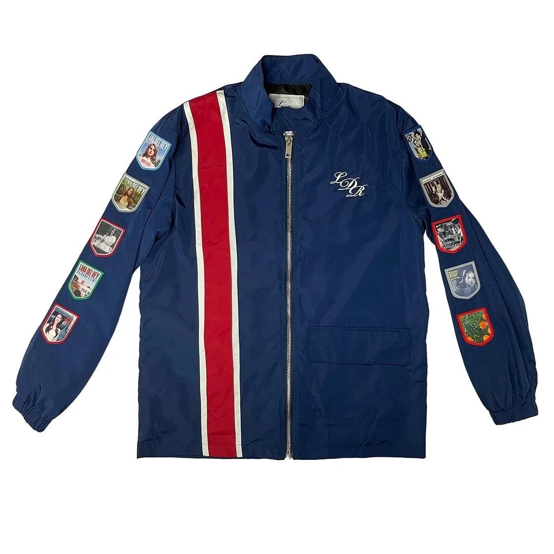 Lana Merch Commemorative LDR Racer Jackets 2025 Navy For Women And Men Racing Jacket With Patches Del Top Coat Reys Lady Clothes Velt UK | SALE