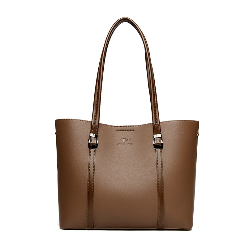Large Capacity Shopping Bag for Daily Commuting Hand Bags Luxury Shoulder Bags High Quality Pu Leather Hnadbags Caual Tote Sac