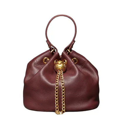 Elegant Leather Chain Bucket Bag for Women - Velt UK | SALE
