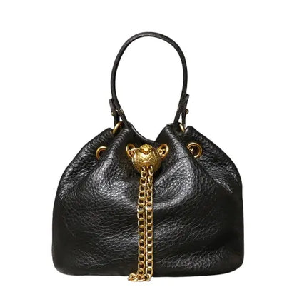 Elegant Leather Chain Bucket Bag for Women - Velt UK | SALE