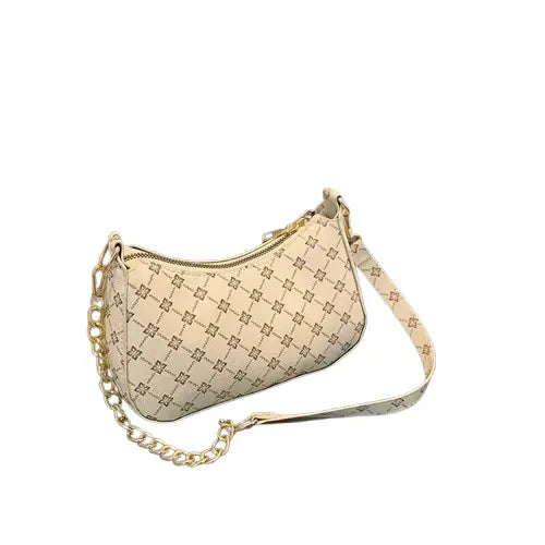 Vintage Floral Chain Shoulder Bag - Timeless Elegance - Velt UK | SALE