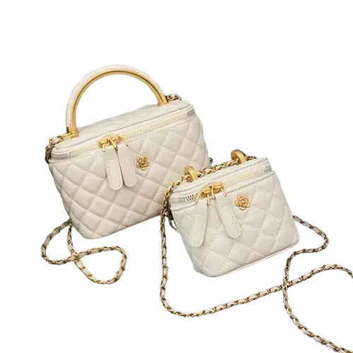 Elegant Women's Crossbody Bag - High-End Diamond Grid Design - Velt UK | SALE