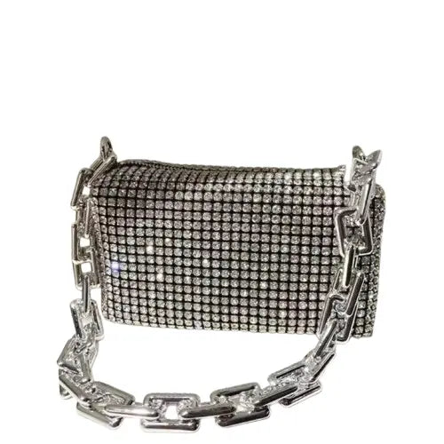 Dazzling Rhinestone Mini Crossbody Bag - Velt UK | SALE