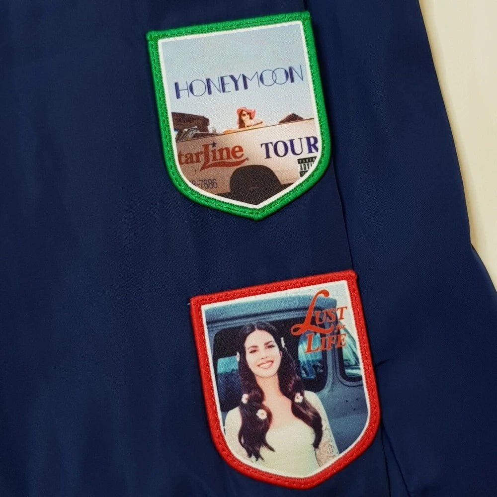 Lana Merch Commemorative LDR Racer Jackets 2025 Navy For Women And Men Racing Jacket With Patches Del Top Coat Reys Lady Clothes Velt UK | SALE