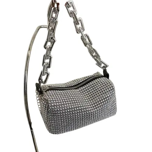 Dazzling Rhinestone Mini Crossbody Bag - Velt UK | SALE