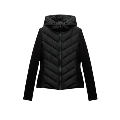 ETJ Women's Patchwork Hooded Jacket Velt UK | SALE