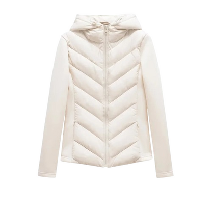 ETJ Women's Patchwork Hooded Jacket Velt UK | SALE