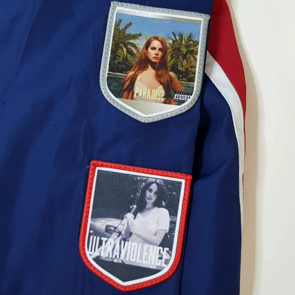 Lana Merch Commemorative LDR Racer Jackets 2025 Navy For Women And Men Racing Jacket With Patches Del Top Coat Reys Lady Clothes Velt UK | SALE