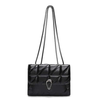 Retro flip women's diagonal cross bag PU leather quilted embroidered handbag fashion luxury designer chain shoulder bag Velt UK | SALE